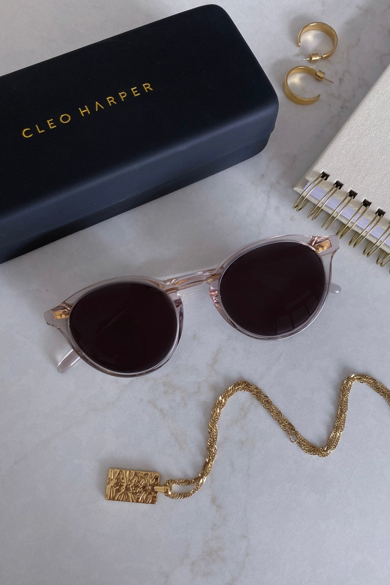 04 Sunglasses - Clear - Cleo Harper