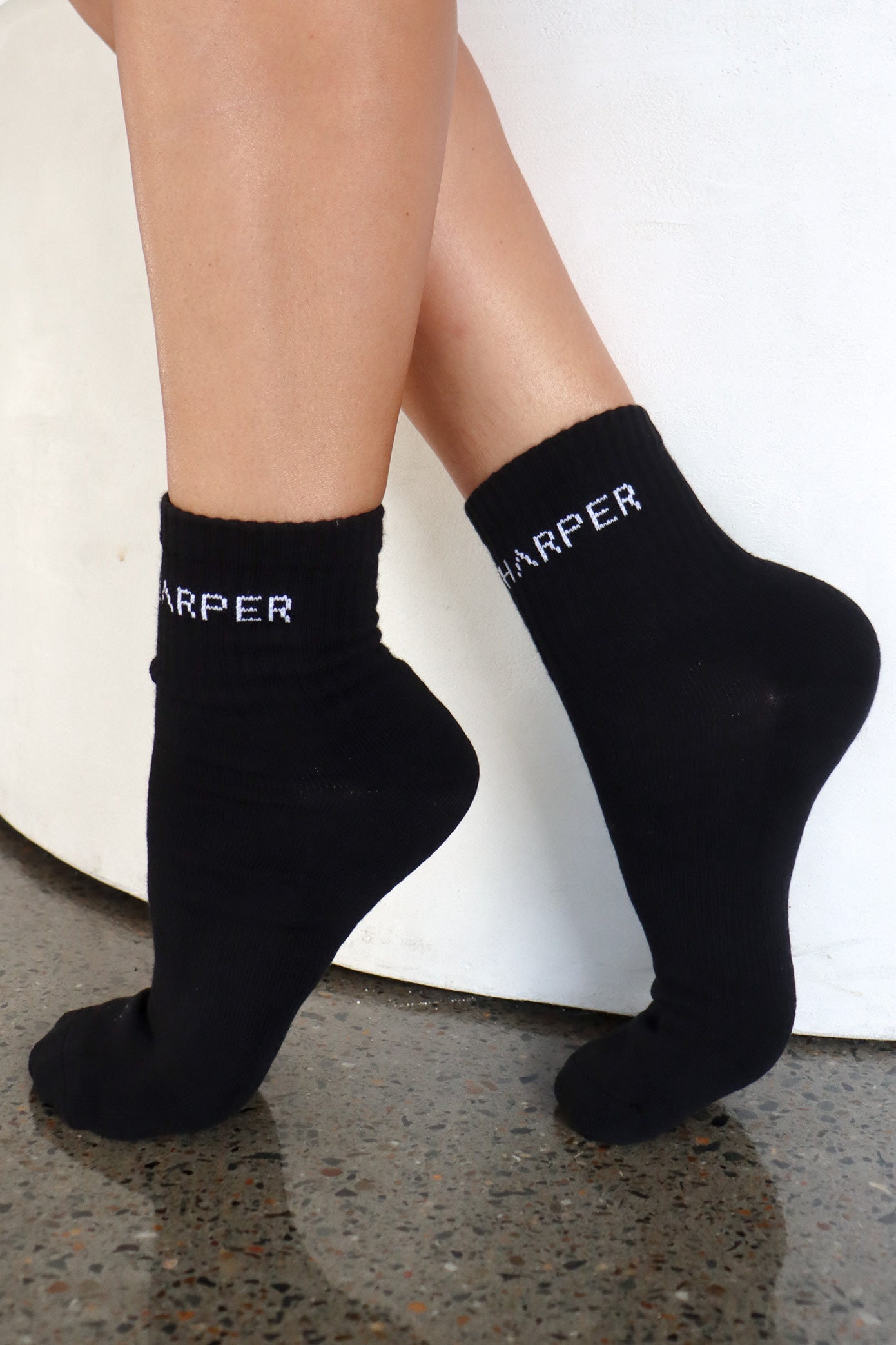 Classic Socks 3 Pack - Extra Short - Black - White