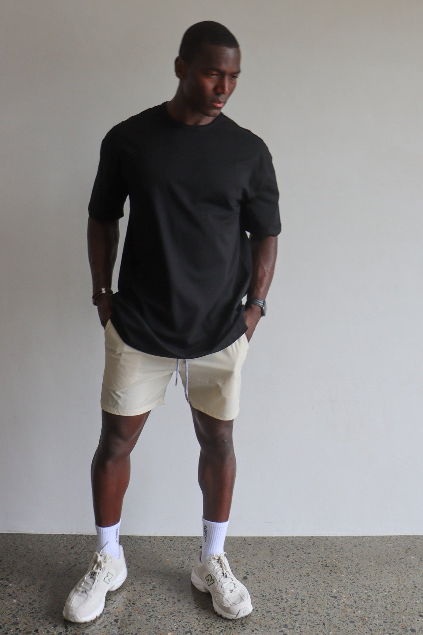 H17 Wave Shorts - Beige - Cleo Harper