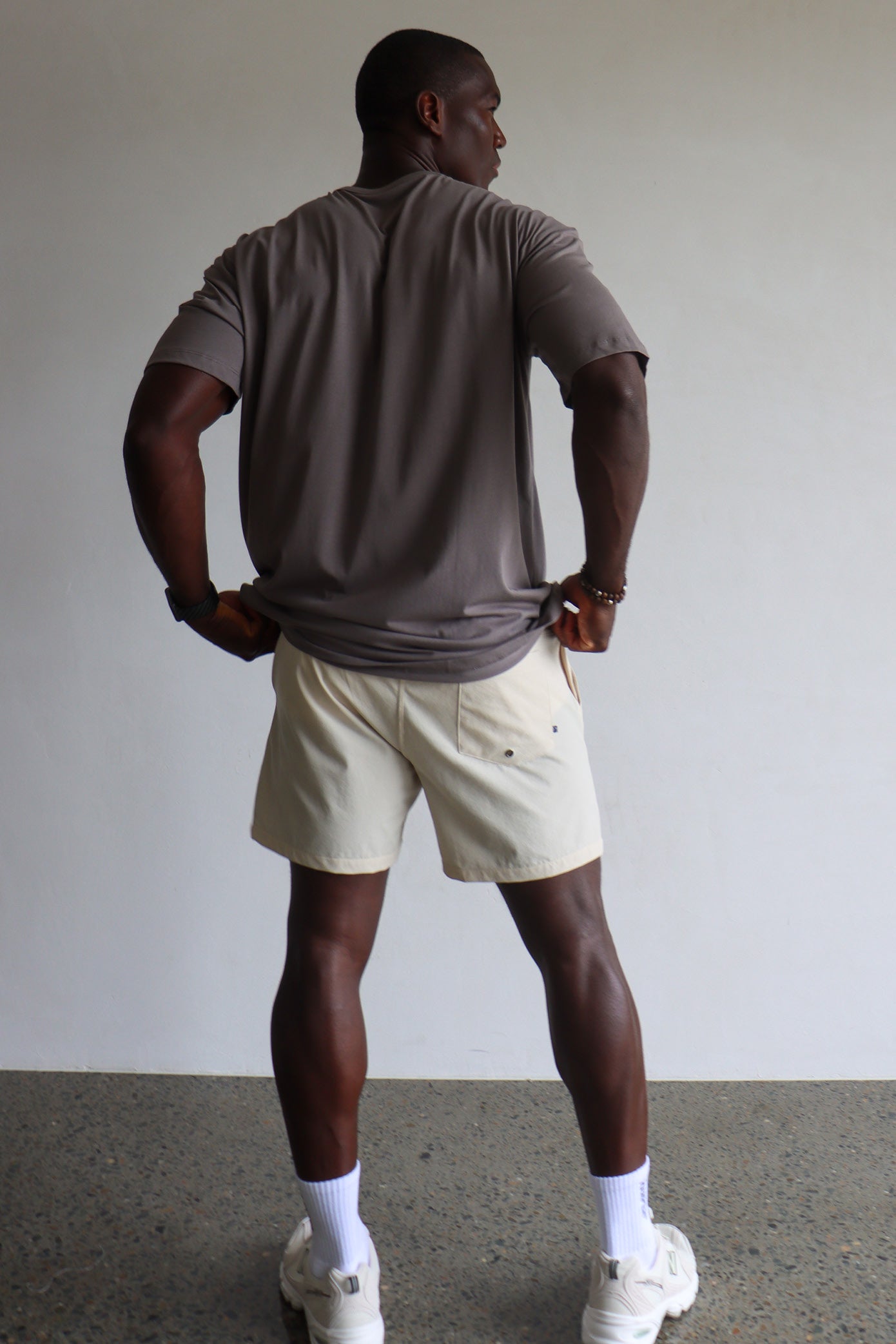 H17 Wave Shorts - Beige - Cleo Harper