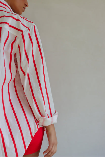 Mabelle Shirt - Red Stripe